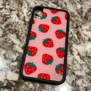 Wildflower Strawberry iPhone Case